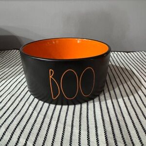 Rae Dunn Black and Orange 'BOO' Bowl